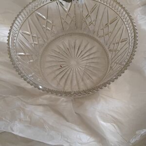 Elegant Crystal Cut Glass Bowl